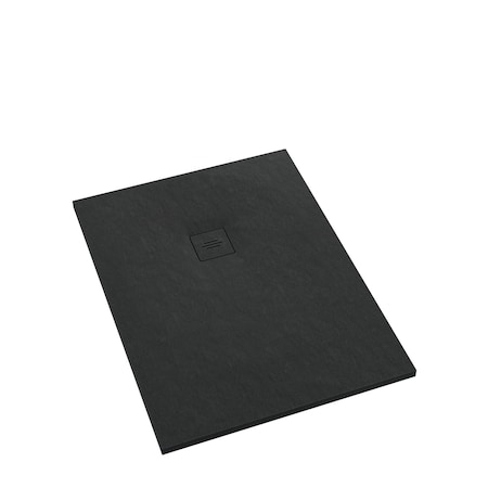 Distinct Kitchen And Bath Tytanit 56" x 32" Rectangular Curbless Shower Base, Black 3.83110/B/SC-M1/C/ST